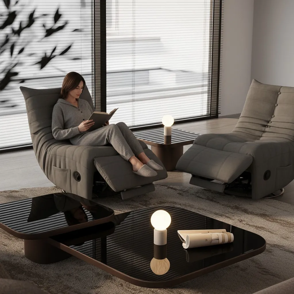 Lazy swivel chair