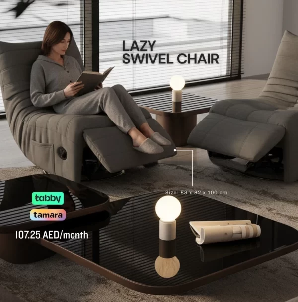 Lazy swivel chair