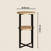 Lomi Side Table Travertine Side Table 7 Features Round Metal Base Natural Stone Accent Table Modern 2026