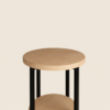 Lomi Side Table Travertine Side Table 7 Features Round Metal Base Natural Stone Accent Table Modern 2026