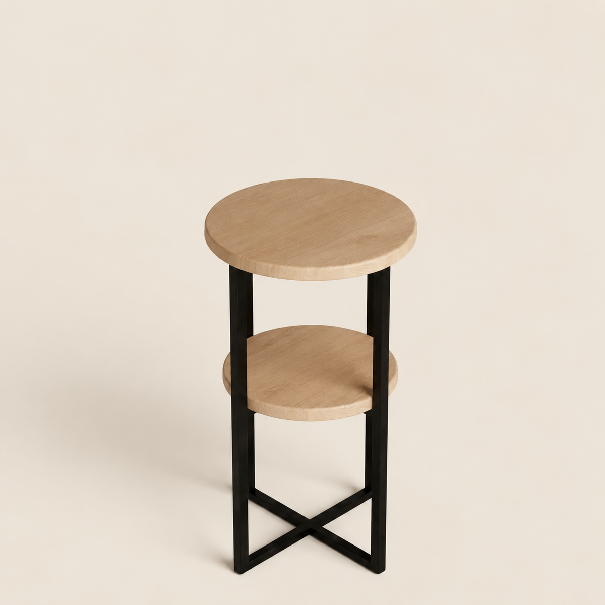 Lomi Side Table Travertine Side Table 7 Features Round Metal Base Natural Stone Accent Table Modern 2026