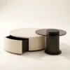 Malima Coffee Table Beige Wood Glass Coffee Table 7 Features Modern Luxury Living Room Furniture