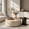 Malima Coffee Table Beige Wood Glass Coffee Table 7 Features Modern Luxury Living Room Furniture