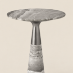 Marbello Elegant Marble & Metal Side Table