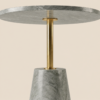 Marta Modern Marble & Steel Side Table - luxury furniture Dubai UAE