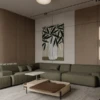 BEATRIX BEIGE VENEERED WOOD COFFEE TABLE - luxury furniture Dubai UAE