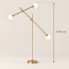 Gorgeous Nordic Gold Floor Lamp | Majestic Home UAE