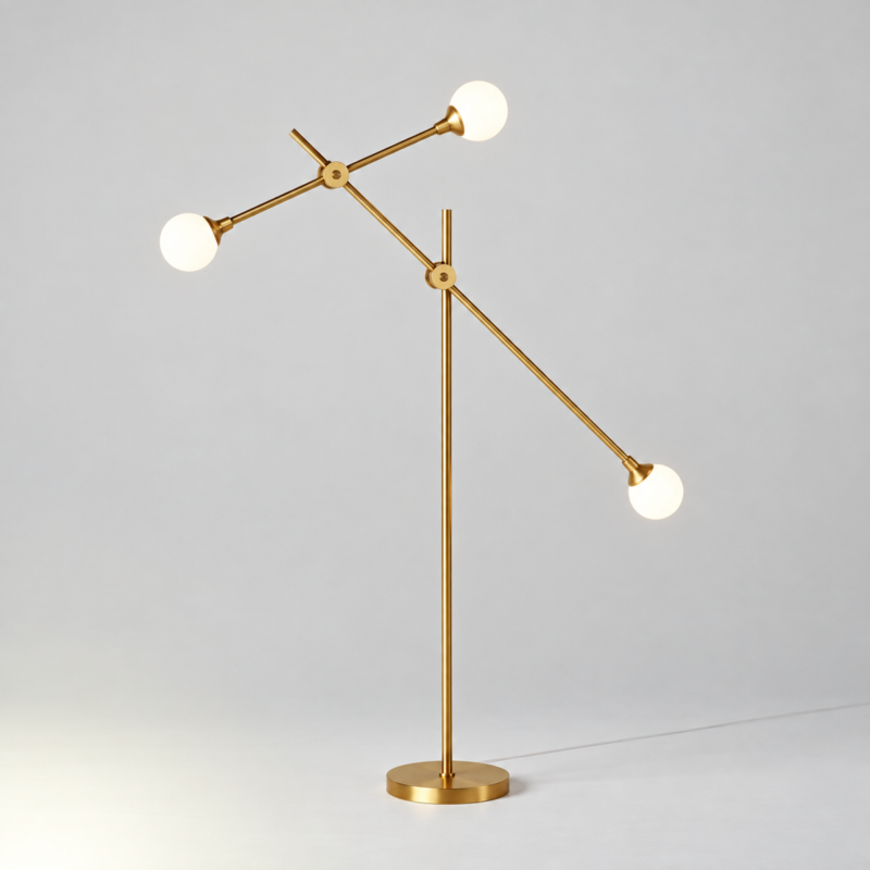 Gorgeous Nordic Gold Floor Lamp | Majestic Home UAE