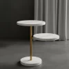White Gold Side Table