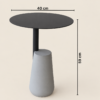 Concrete Side Table Elite - Pier |Modern | Majestic Home UAE