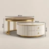 Rina Tempered Glass Coffee Table - luxury furniture Dubai UAE