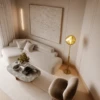 SPIRAL GOLDEN STAINLESS STEEL FLOOR LAMP - luxury furniture Dubai UAE