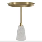 Gold White Round Table