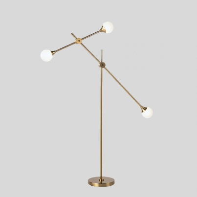 NORDIC METAL GOLD FLOOR LAMP