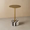 Gold Marble Side Table