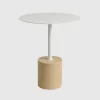 Round White Side Table