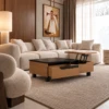 VALINA WALNUT WOOD COFFEE TABLE - luxury furniture Dubai UAE