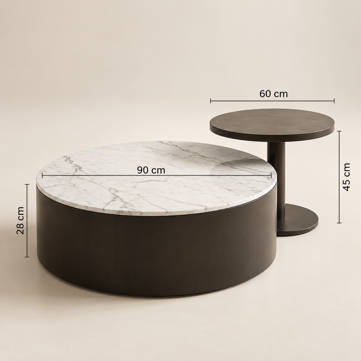 Malana Coffee Table Sintered Stone Coffee Table Set 7 Features Modern Luxury Design