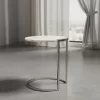 White Marble Side Table