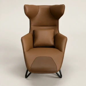 Arina Lounge Chair Modern Faux Leather Chair 7 Features Metal Legs Luxury Seating Design 2026