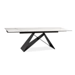 MAYRA WHITE TOP SINTERED STONE DINING TABLE