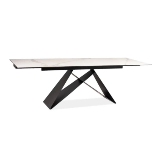 MAYRA WHITE TOP SINTERED STONE DINING TABLE