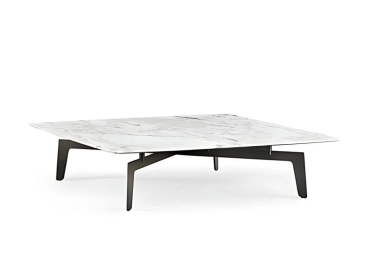 RANO WHITE MARBLE TOP COFFEE TABLE