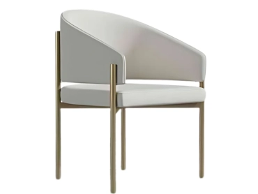 ELIMA GOLE METAL LEGS DINING CHAIR