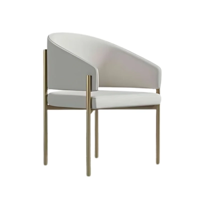 ELIMA GOLD METAL LEGS DINING CHAIR