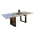 OCEAN SINTERED STONE TOP DINING TABLE