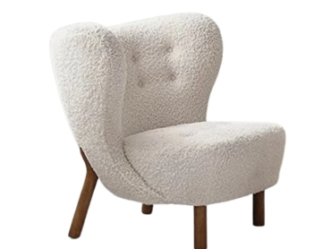 BAILEY WHITE LOUNGE CHAIR