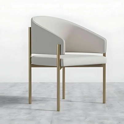 ELIMA GOLD METAL LEGS DINING CHAIR