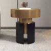 Gold Black Side Table