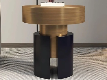 STELLAR STAINLESS STEEL GOLD SIDE TABLE