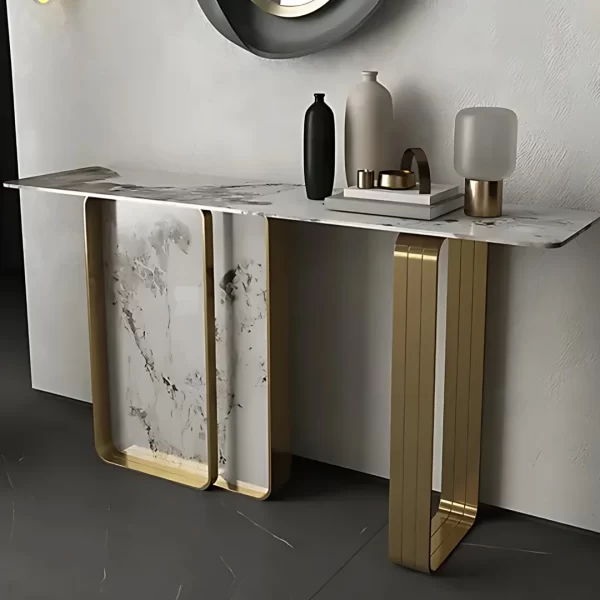 WISFOR SINTERED STONE CONSOLE TABLE