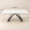 Mayra Black Sintered Dining Table - luxury furniture Dubai UAE