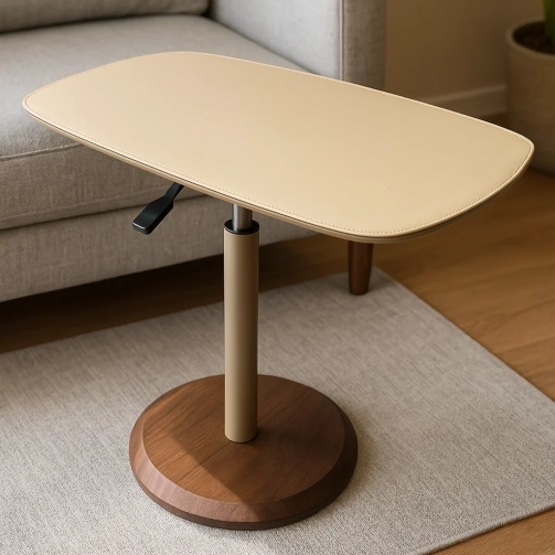 Adjustable Height Side Table