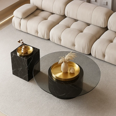 Black Marble Coffee Table