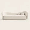 Elvina 3 Seater Curved Modern Bouclé Sofa - luxury furniture Dubai UAE