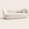 Elvina 3 Seater Curved Modern Bouclé Sofa | Majestic Home