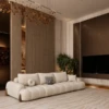 Elvira 3 Seater Sofa Luxury Modern Cloud Style Minimalist Sofa Elegant Comfort Design
