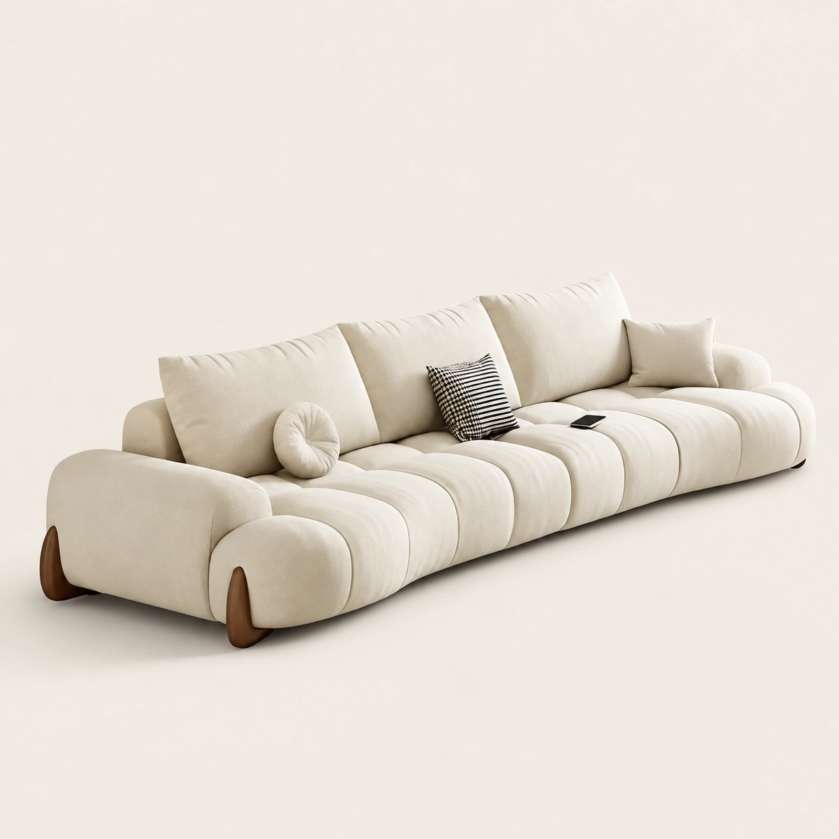 Elvira 3 Seater Modern Minimalist Cloud-Style Sofa