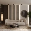 ELVINA 3 SEATER CURVED MODERN BOUCLÉ SOFA - luxury furniture Dubai UAE