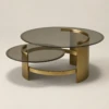 Neom Coffee Table Round Glass Top Gold Stainless Steel Frame Modern Luxury 7 Key Features