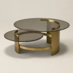 NEOM ROUND GLASS TOP COFFEE TABLE
