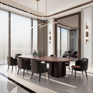 Modern Brown Dining Table