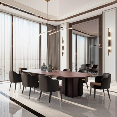 Modern Brown Dining Table