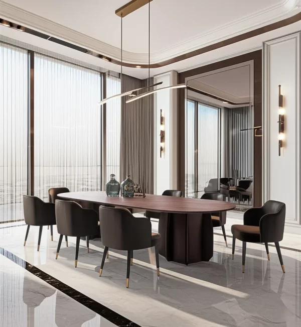 Modern Brown Dining Table