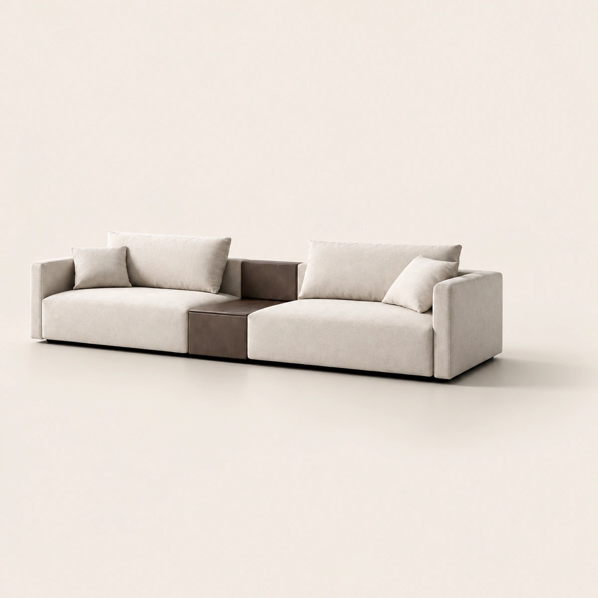 Marita 2 Seater Elegant Neutral Modular Sofa