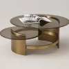 Neom round glass coffee table